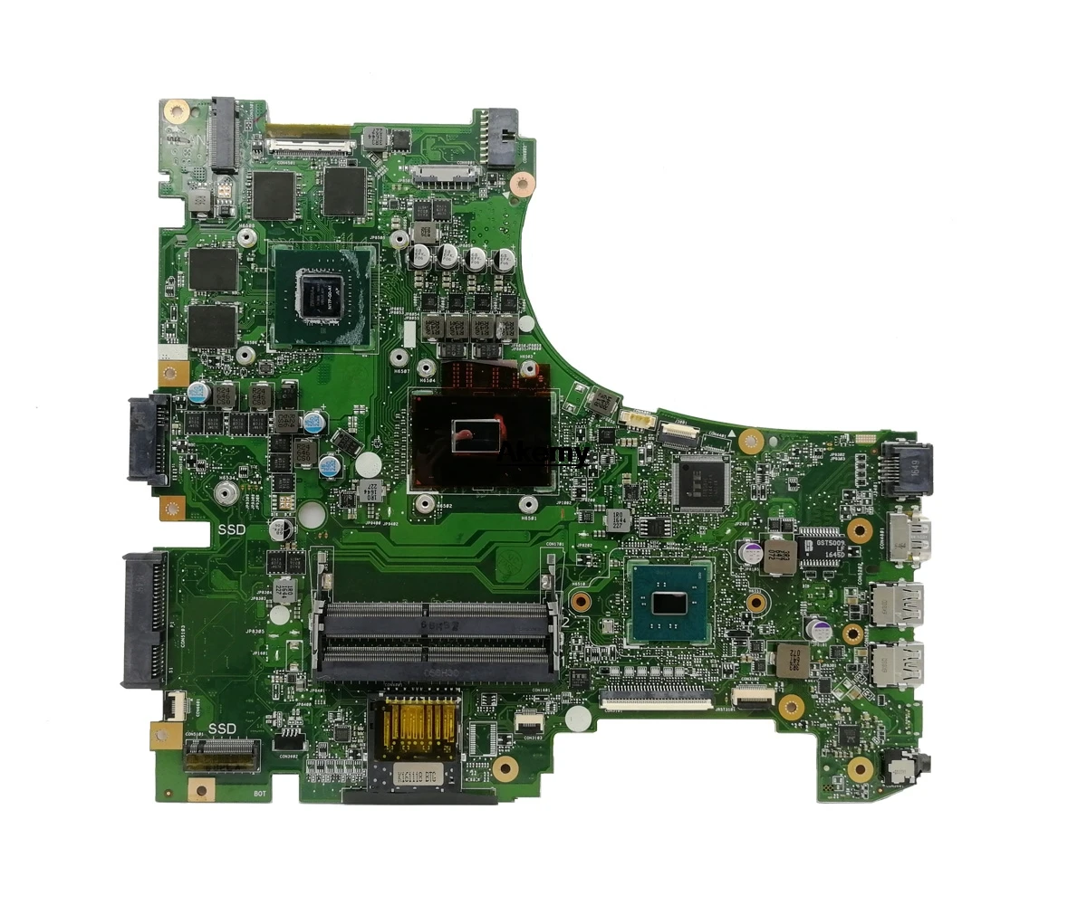 Akemy GL553VD материнская плата для ноутбука ASUS ROG GL553VE GL553V FX53VD ZX53V оригинальная материнская плата I7-7700HQ GTX1050-4G