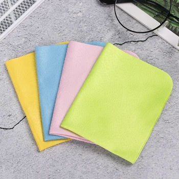 

4 Pcs High quality Chamois Glasses Cleaner 150*175mm Microfiber Glasses Cleaning Cloth For Lens Phone Screen Cleaning Wipes