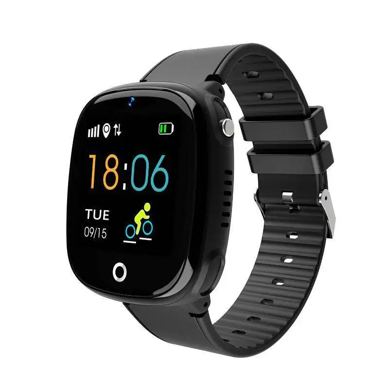 Kids Anti-Lost Gps Tracker Smart Watch Sos Call Safe Wristwatch Waterproof Hw11 Black
