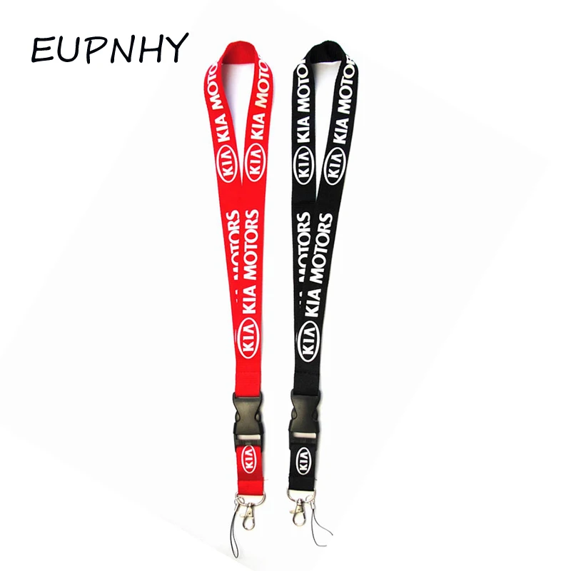

EUPNHY 1Pcs KIA Logo Detachable Lanyard Neck Straps Mobile Phone Keychain ID Badge Holder Lanyard Hanging Rope Gifts