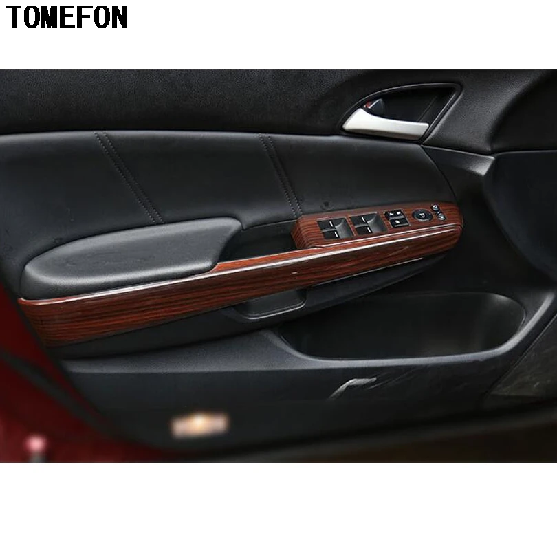 Для Honda Accord 8th 2008-2012 MK8 Crosstour автомобильный оконный подъемный переключатель декоративная крышка Накладка наклейки стайлинга автомобилей