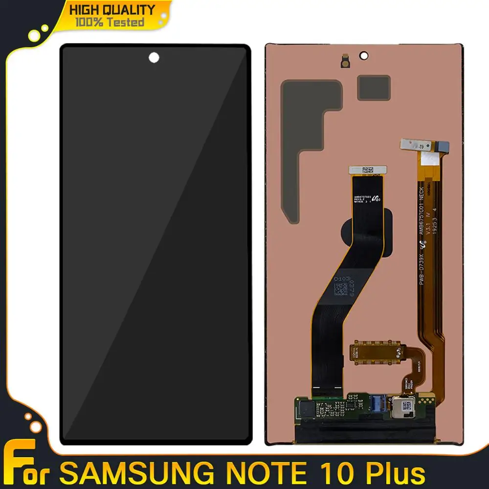 Оригинальный ЖК дисплей с рамкой для Note 10 Plus Note10 + N975 N9750 сенсорный экран SAMSUNG Galaxy