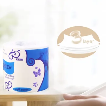 

Hollow Replacement Roll Paper Print Interesting Toilet Paper Table Kitchen Pape Easy perforation do not flush large amounts #4