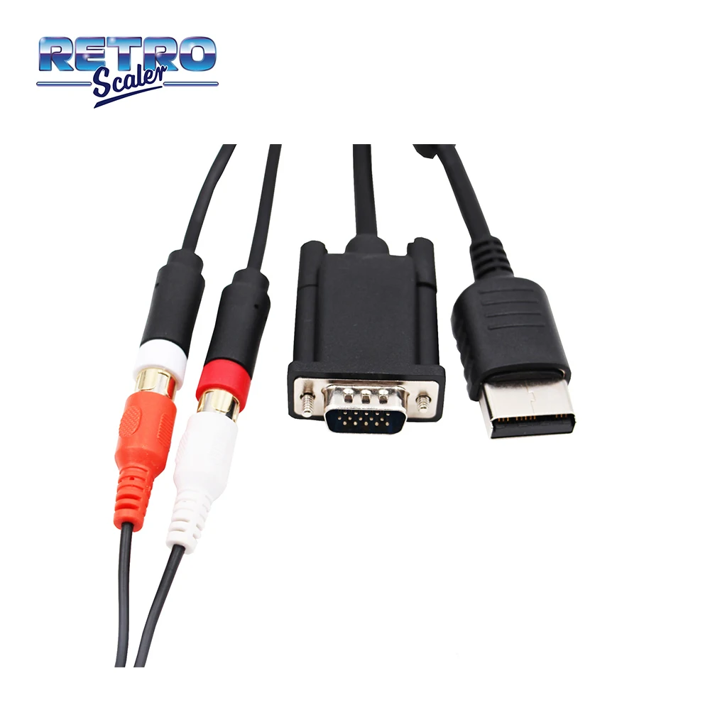 RetroScaler VGA Cable for Dreamcast console High Definition + 3.5mm to 2-Male RCA Adapter — view 5