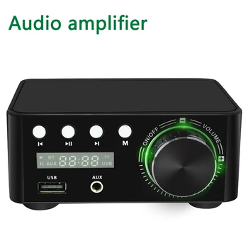 

HIFI Bluetooth 5.0 Digital Power Audio Amplifier board 50WX2 Stereo AMP Amplificador Home Theater USB TF Card Player