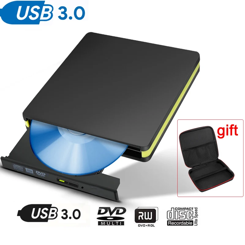 

New USB 3.0 DVD/DVD+RDL Disc Drives Recordable Ultra Speed CD Writer For MacBook Air/MacBook Pro/Notebook/Desktop Optical Drives