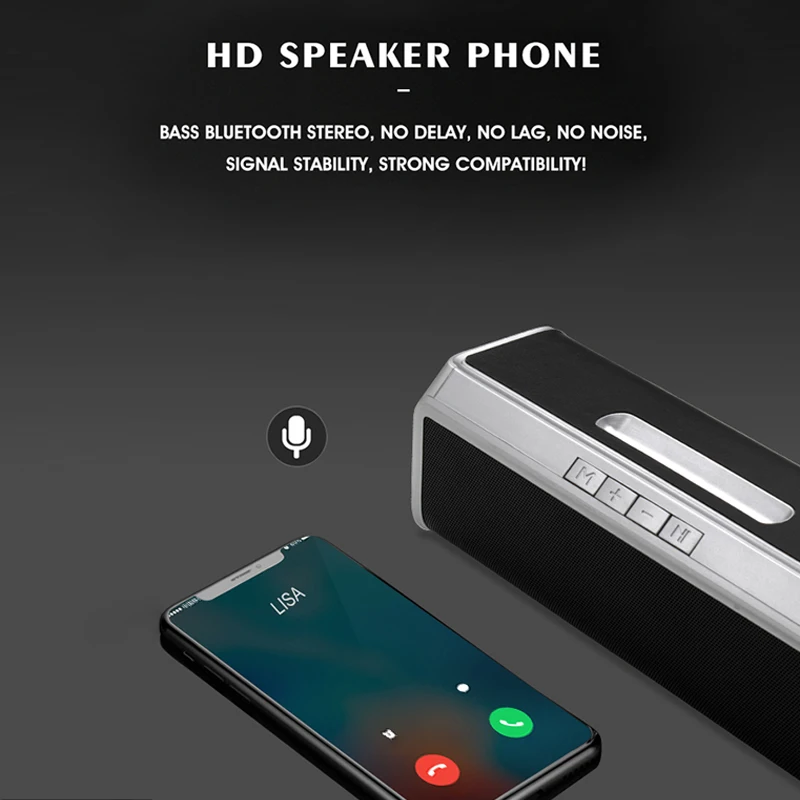Bluetooth Колонка NBY 6690 Портативная Беспроводная колонка звуковая система 5 Вт