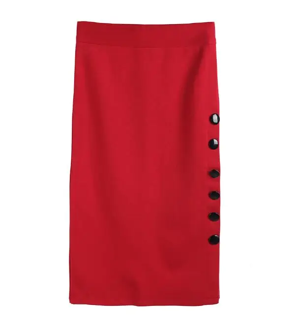 New slim women's bag hip large size wild sexy split fork female professional skirt