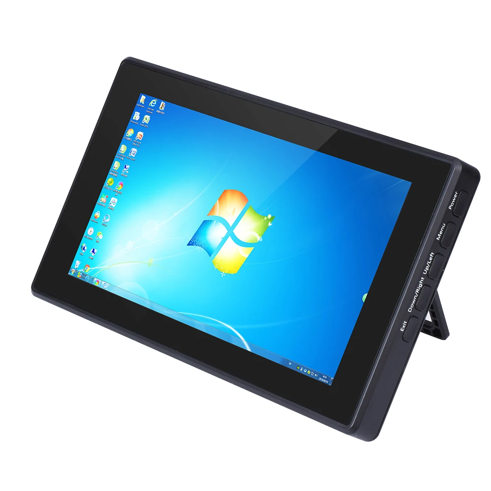 7 дюймовый сенсорный ЖК экран Raspberry Pi 4 Model B 1024x600 из закаленного стекла IPS HDMI VGA