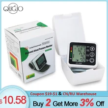 BP Sphygmomanometer Wrist Blood Pressure Monitor Automatic LCD Display Digital Blood Machine Heart Beat Rate Pulse Meter Measure