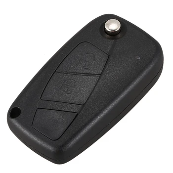 

Black 2 Button Flip Folding Remote Key 433Mhz ASK PCF7946 Chip for Fiat 500 Panda