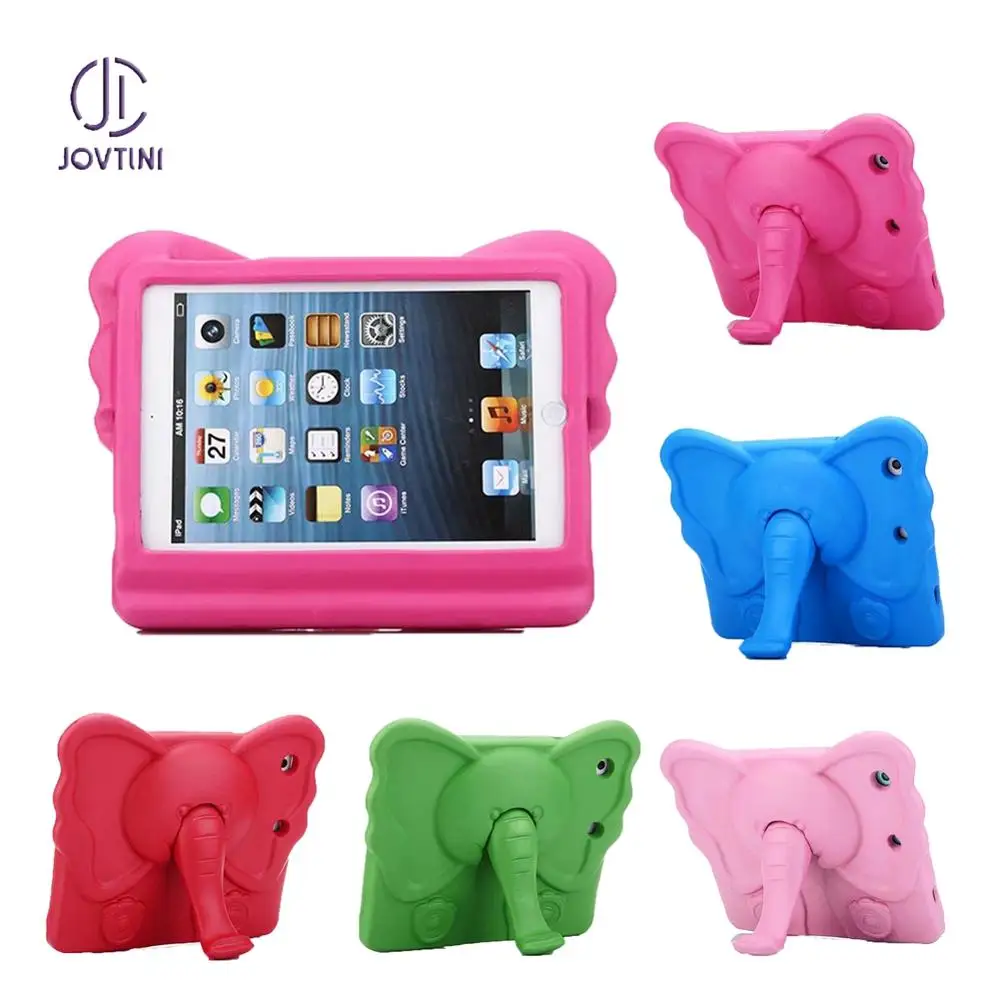 

Case For iPad mini 1 2 3 4 EVA Foam Shockproof Elephant Nose Cute 3D Cartoon Handle Stand Kids Case Cover For ipad mini 1/2/3/4
