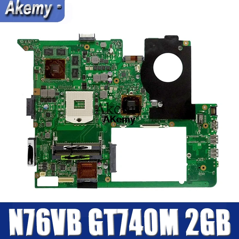 Amazoon N76VB материнская плата для ноутбука ASUS N76VZ N76VM N76VJ N76V Тесты Оригинал материнская плата GT740M 2 Гб HM76