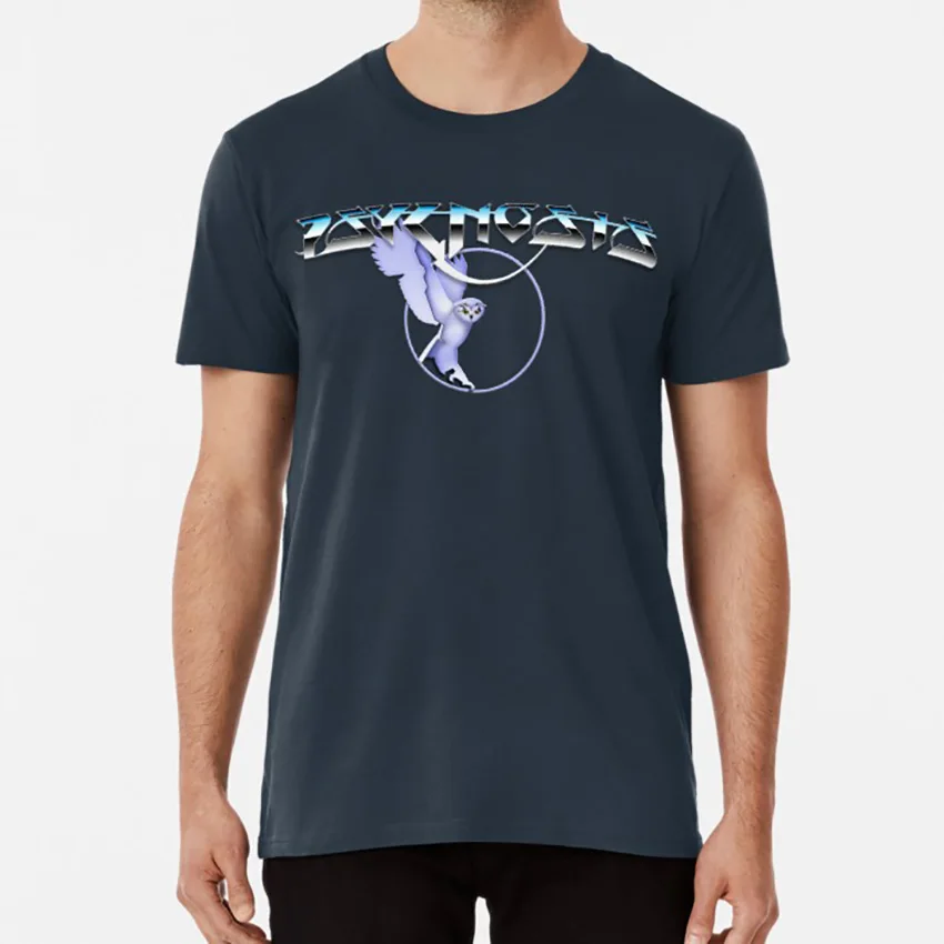 Pysgnosis logo T shirt amiga psygnosis owl Pattern Print T-Shirt Extra Large Asian Size S-5XL