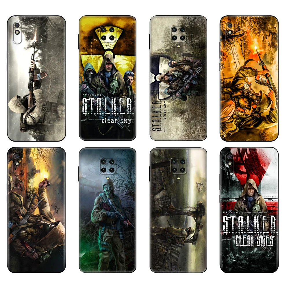 Custodia In Tpu Nera Per Xiaomi Redmi 7A 8 8A 9 9A 9C Custodia Redmi Note 8T 8 Pro T Note 9 9S 9 Pro Custodia Stalker Clear Sky Game Fashion