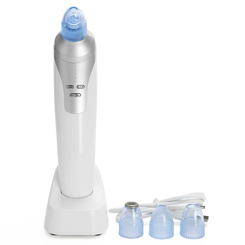 Aspirador de pó para o Rosto Extrusão de Acne Cravo contra Pontos Extrator de Espinhas Otário Pretos Anti Cravos Removedor 9 Utensílios de cuidado facial