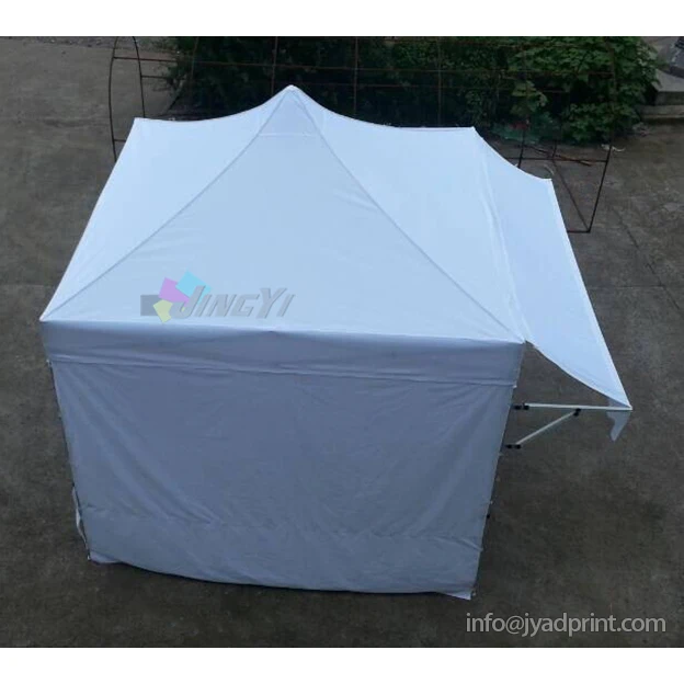 

White Aluminum Aolly POP-up Tent Gazebo with Awning (without printing), Fold Tent Popup Canopy, Event Display tent marquee