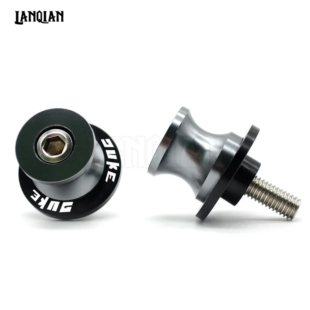 Для KTM Duke125 Duke200 Duke390 Duke 690 990 1290 Duke RC250 мотоциклетные маятниковые Катушки слайдер стенд винты CNC Duke аксессуары - Цвет: Titanium 10MM DUKE
