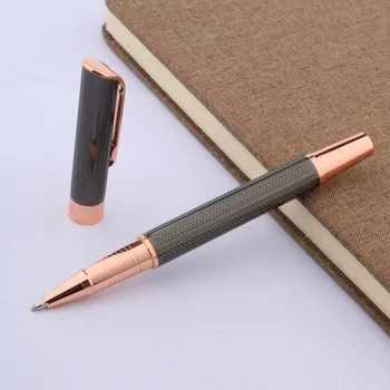 

office Metal with wave oblique rose Golden Rollerball Pen