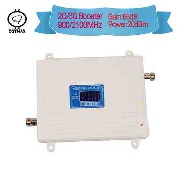 

ZQTMAX 2G 3G Dual Band gsm mobile Signal Booster UMTS / WCDMA 2100 (Band 1) Cellular Amplifier