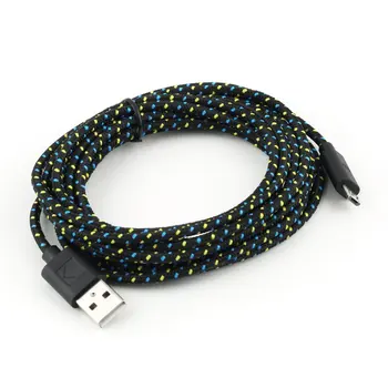 

3Meter 10ft Braided Wire Micro USB Cable Sync Nylon Woven Charger Cords Suitable For Samsung Galaxy S3 S4 S6