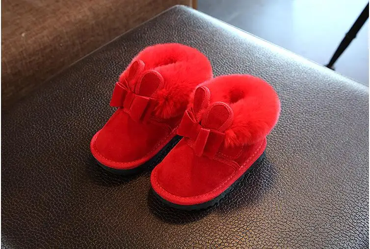 Зимние теплые ботинки из искусственной кожи для малышей; модные детские кроссовки для девочек и мальчиков; Детские Теплые повседневные ботинки для малышей; милая мягкая обувь