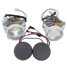 Новые белые SHUOKE светодиодный двойной линзы прожекторного типа высокого Высокий/Низкий Луч светодиодный двойной 2,8 дюймов угол объектива 16V 40W 6000K