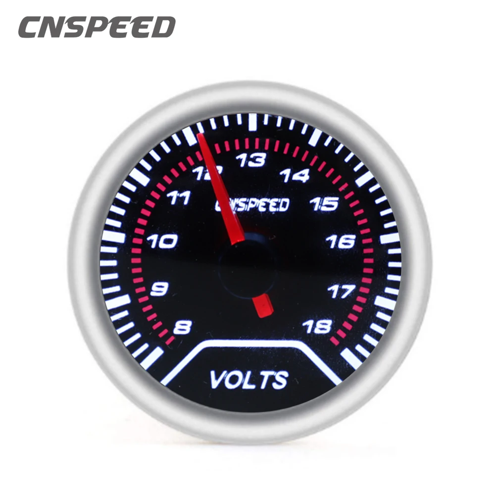 CNSPEED 52 мм дымовой объектив вольтметр 8 ~ 18 в синий светодиодный универсальный