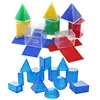 Montessori Geometry Model Math Toys 3D Transparent Detachable Teaching Experiment Geometric Model Educational Toys For Children 1