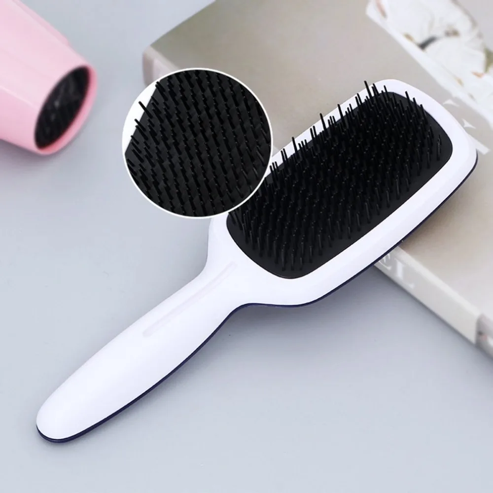 

Anti-static Paddle Plate Head Scalp Massage Comb Detangling Plastic Hairbrush Comb Hair Styling Tools