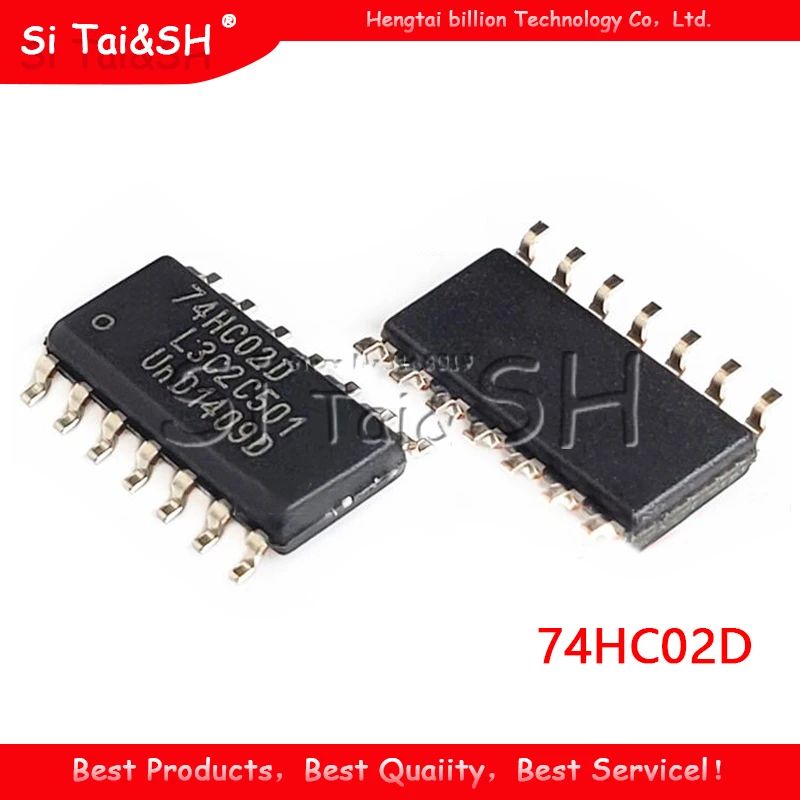 10 шт. 74HC02D SOP14 74HC02 SOP SN74HC02DR SOP-14 SN72HC02 SMD новый и оригинальный IC | Электронные