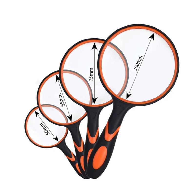 

Увеличительное стекло ручное увеличительное стекло для чтения большая увеличительная линза с нескользящим предметом для ремонта Лупа хобби