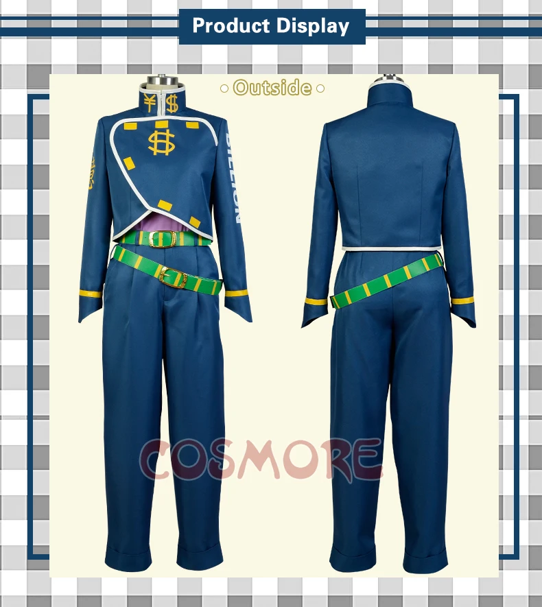 JoJo невероятное приключение Nijimura Okuyasu Косплэй Костюм Униформа костюмы для Хэллоуина аниме одежда костюмы косплей