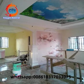 

Home Decor Wall Mural Illumination Effect Fabric Tile Pvc Panel Light Design 3d Stretch Ceiling