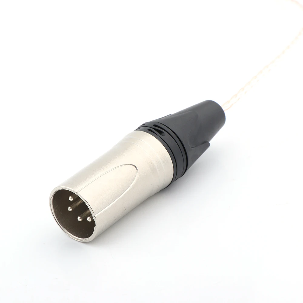 1 piece hi end 8 cores Headphones Cable with 4pins XLR Male Plug XLR male to 3 5mm male plug cable