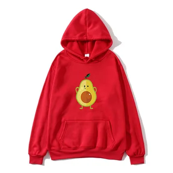 

Angry Avocado Clothing, Women Hoodies, Casual Hooded Sweatshirt, Korean Hooded Tops, Autumn, With Pockets, Polerones, Winter, Ov