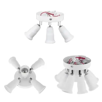 

Adjustable E27 Splitter 3/5/9 Head Lamp Base LED Bulb Holder Adapter Socket Converter Socket E27 Lamp Base Holder