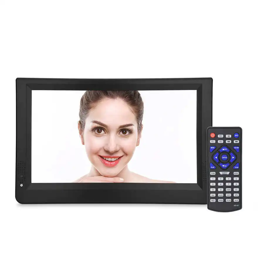LEADSTAR 12 인치 HD 휴대용 TV ISDB-T USB 디지털 텔레비전 미니 자동차 TV 오디오 비디오 플레이어 지원 MP4 모니터 EU 플러그 9 -