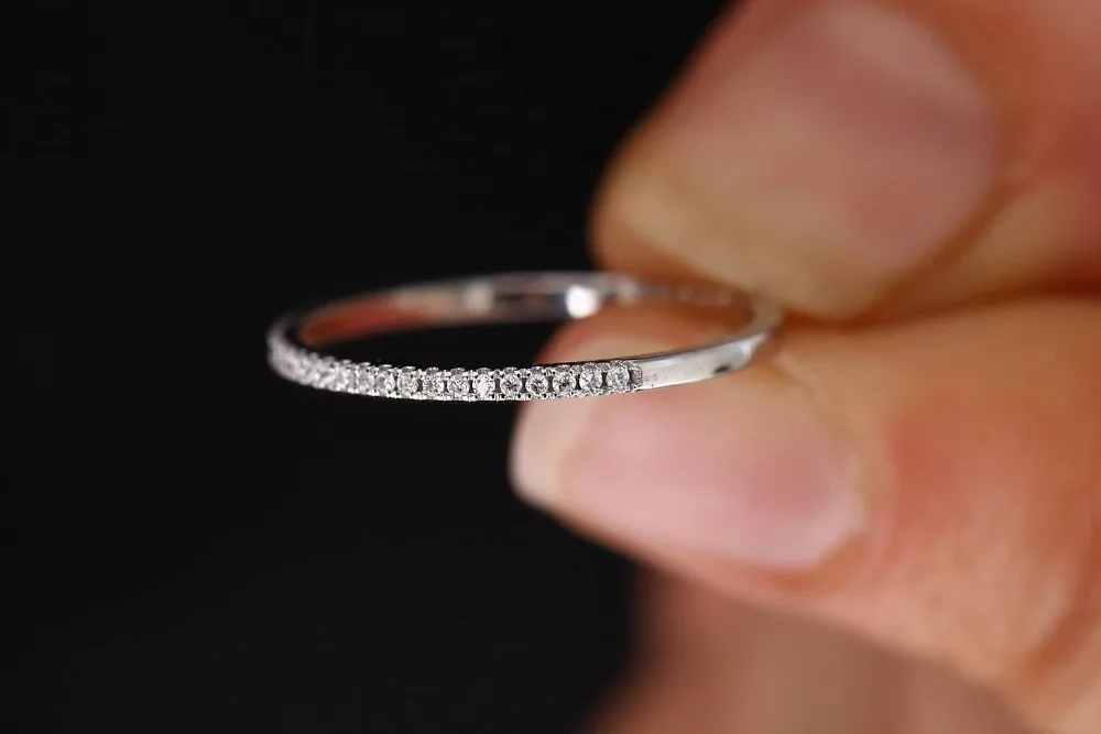Wedding Rings Engagement Rings S925 Stamp Silver Color Women Classic Rings Prong Setting AAA Cubic Zircon