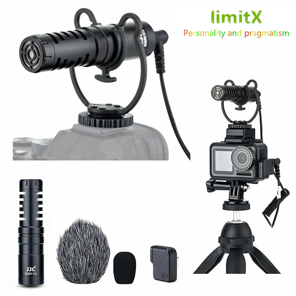 3.5mm Cardioid Microphone Audio Video Record Mic photography for DJI OSMO ACTION For Vloggers Interview | Электроника