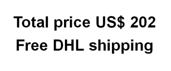 

Add 1 To Pay US$ 202 DHL Shipping