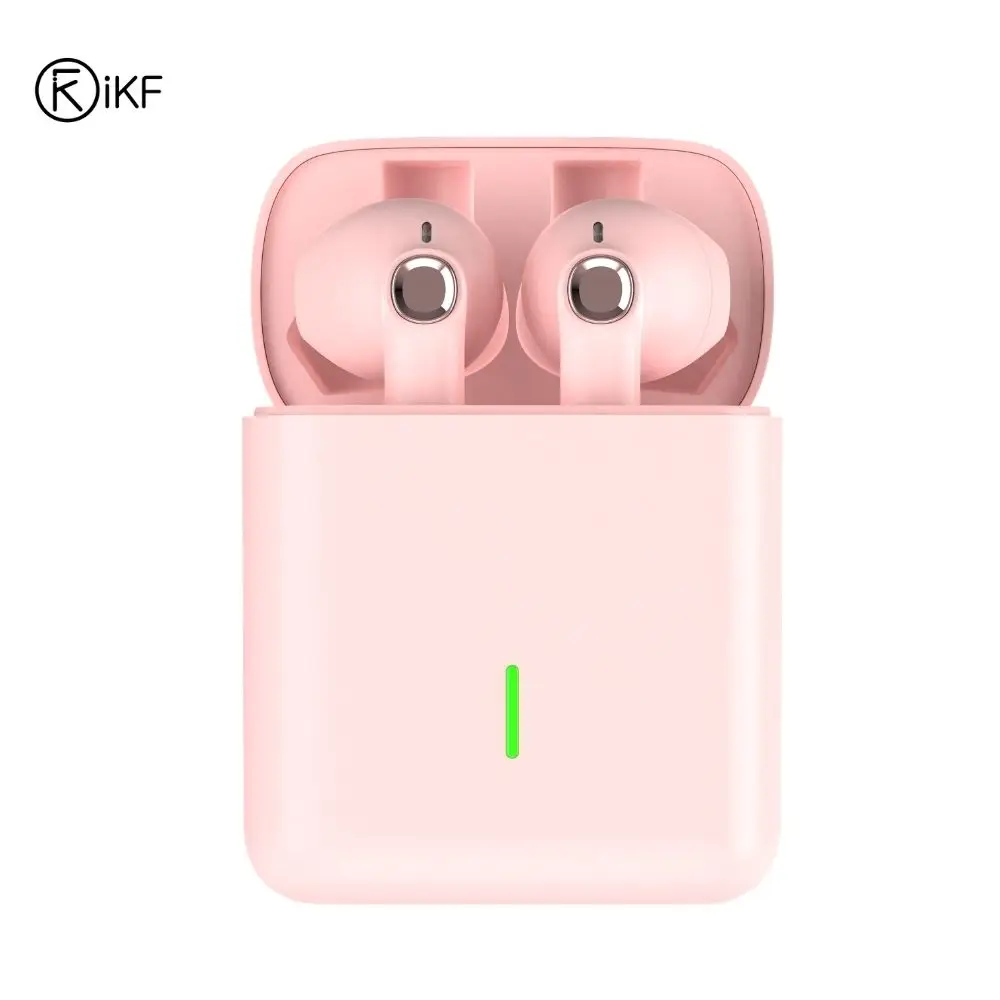 Беспроводные наушники iKF Find Plus розовые TWS с магнитным управлением ии стерео Bluetooth