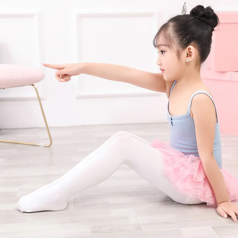 3-12 Children Girl Pantyhose Dance Socks Spring Summer Thin Velvet  Bottomed Tights Ballet Women Pants Dropship Freeshipping