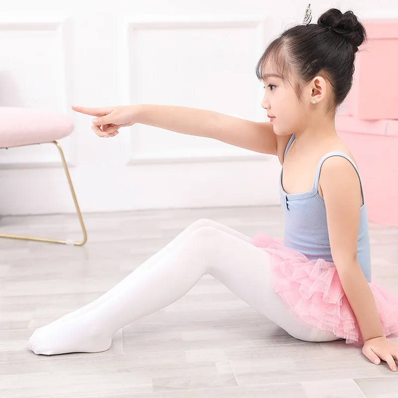 Medias de terciopelo Niñas Pantalones Medias Calzas de pie bailando Calcetines Manguera Ballet niño 