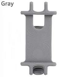 Universal Silicone Bike and Motorcycle Phone Holder Stand (Gray)