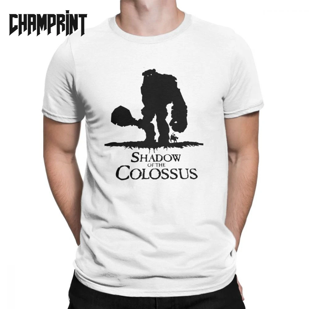 Shadow Of The Colossus мужские футболки винтажные с коротким рукавом и круглым вырезом из