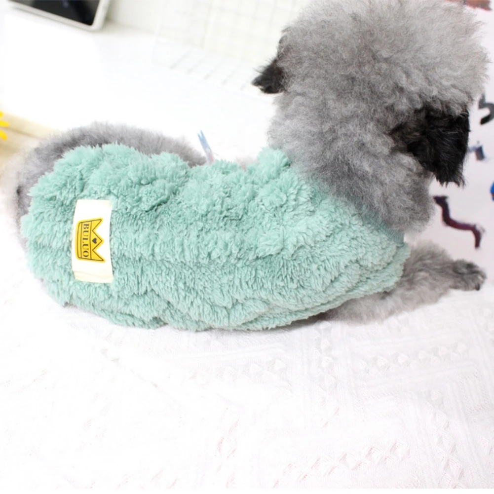 양털 애완 동물 강아지 옷 부드러운 따뜻한 애완 동물 강아지 새끼 고양이 코트 풀오버 작은 중형 개 고양이 겨울 개 고양이 자켓 의류