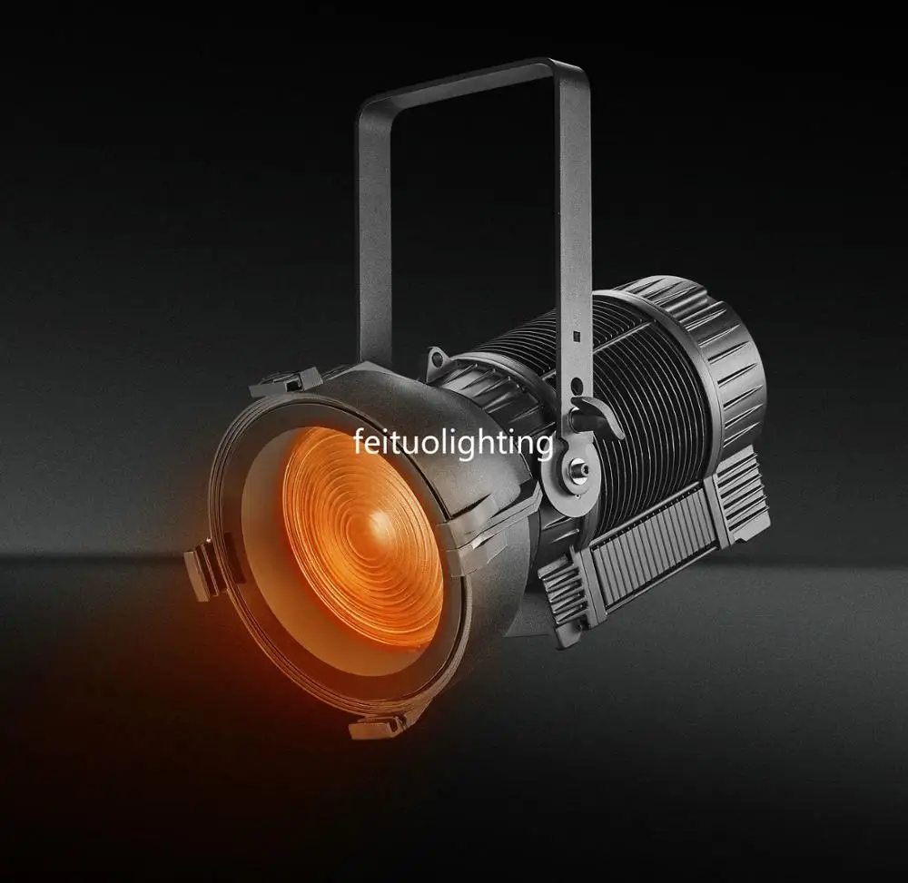 

4PCS/LOT 300w RGBAL 5in1 Fanless Cooling IP65 Waterproof LED Fresnel Light With Auto Zoom WW/ CW RGBAL 600w 2In1 LEDS