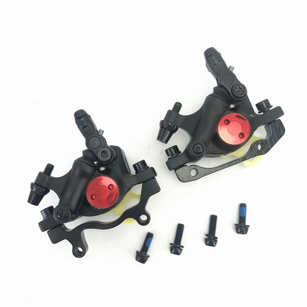 Quick Reset Ergonomic Disc Brake Set Front Rear Aluminum Alloy Hydraulic Universal Wear Resistant With Screws High Strength - Цвет: Black 3