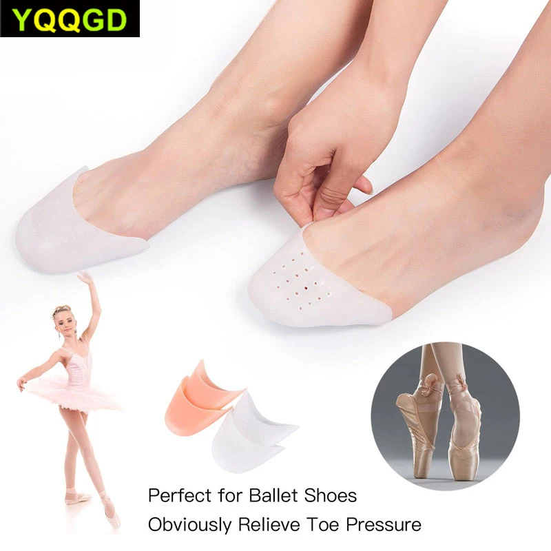 1 Pair Toe Sleeve Metatarsal Pads Silicone Gel Toe Caps Soft Ballet